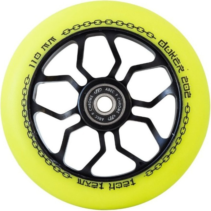 Колесо для самоката TECH TEAM DUKER 202, 110*24 мм, light green NN002333