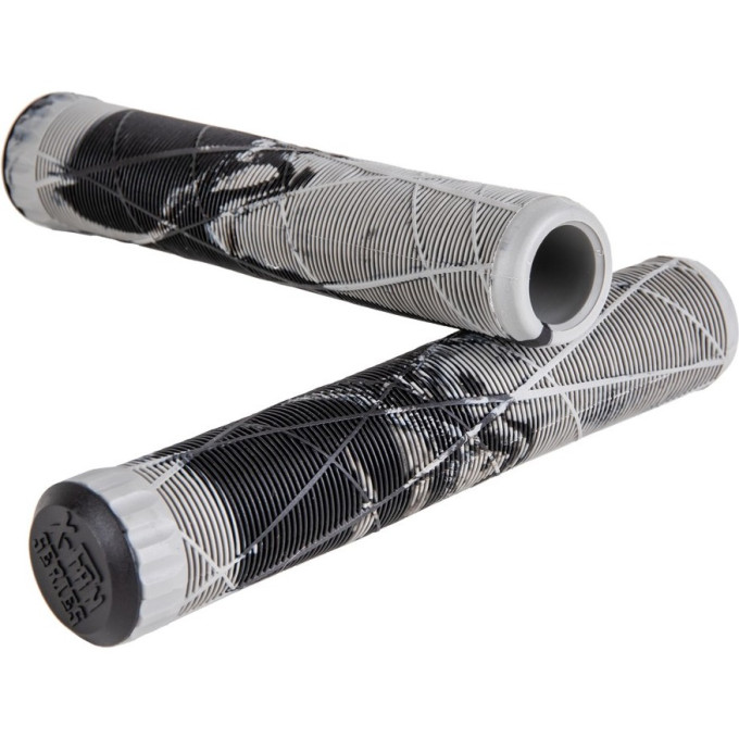 Набор TECH TEAM грипсы 2шт с барендами Fish, 170mm,на трюковой самокат 294354 Grey/Black NN010322